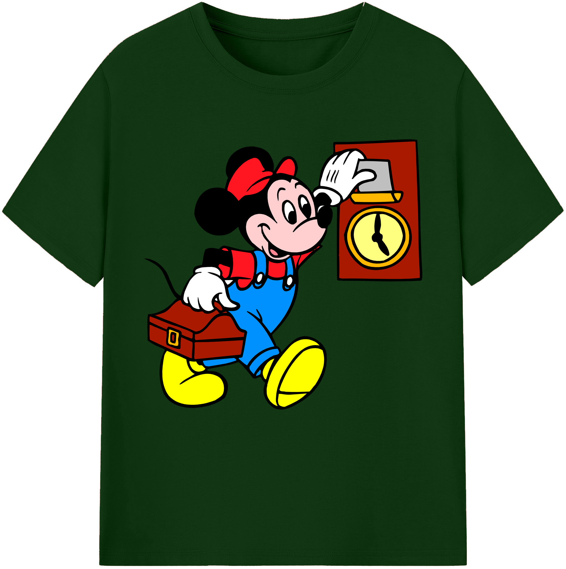 （画像用） ミッキーマウス Mickey Mouse 綿100％半袖Tシャツ（フロントプリント）